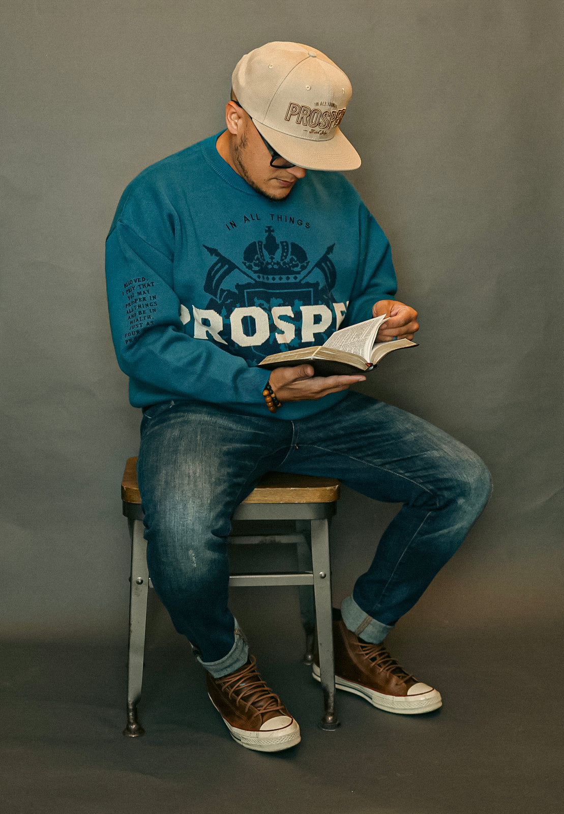 Blue Prosper Sweater