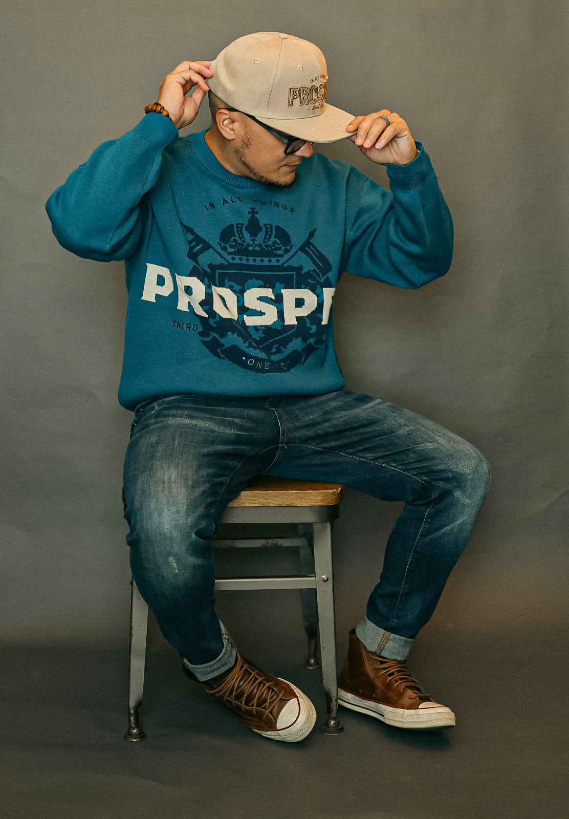 Blue Prosper Sweater