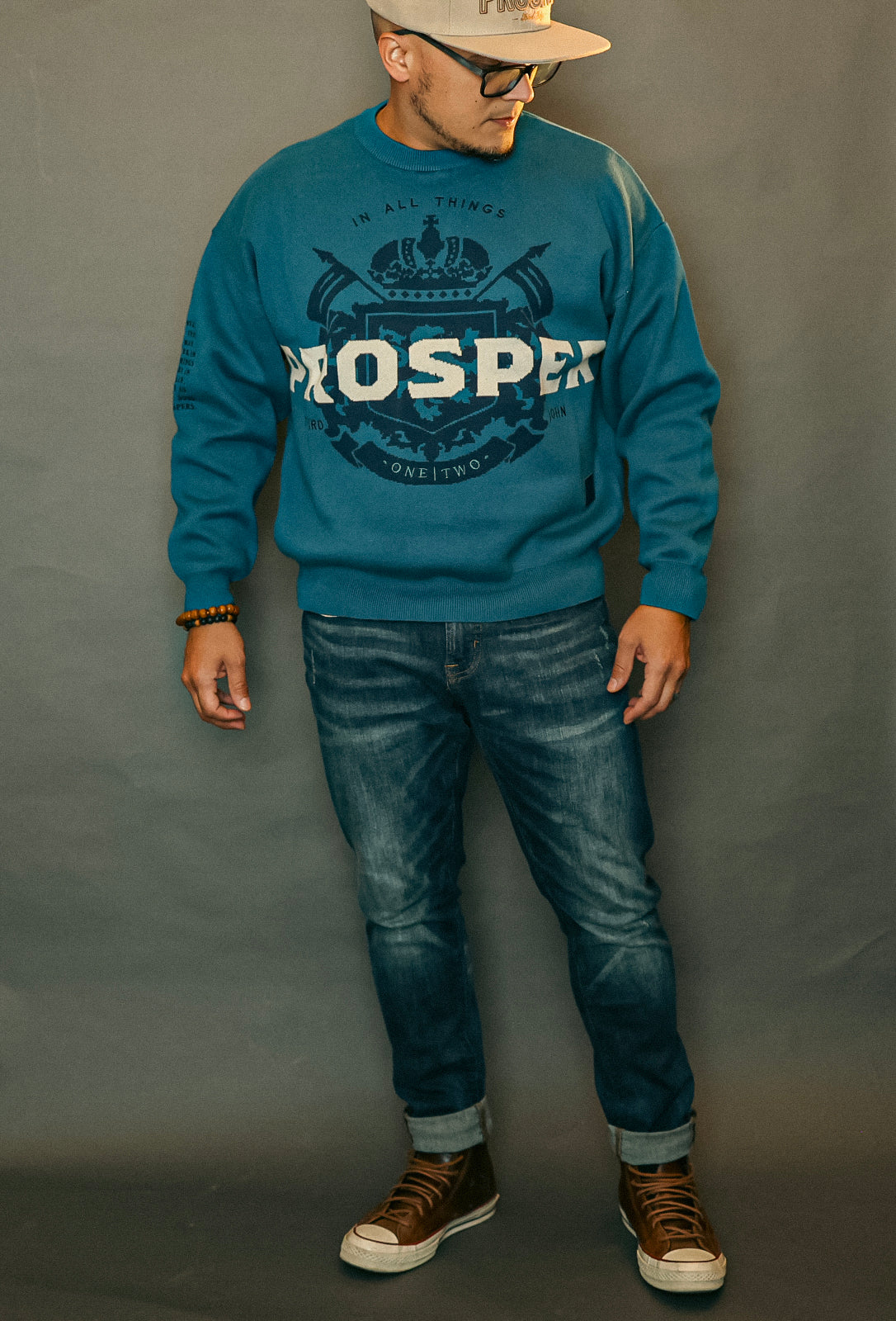 Blue Prosper Sweater