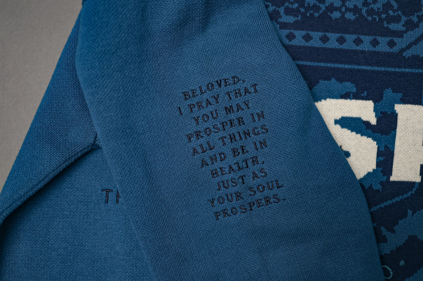 Blue Prosper Sweater