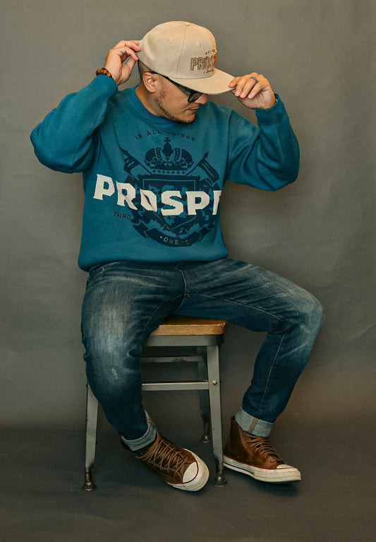 Blue Prosper Sweater