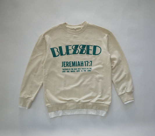 BLESSED Beige Sweater